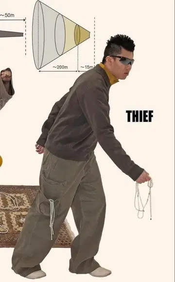 jian ye 22aw Flipper Cargo Pant