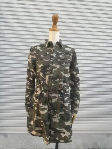 XGIRL 카모플라쥬 밀리터리 자켓 원피스