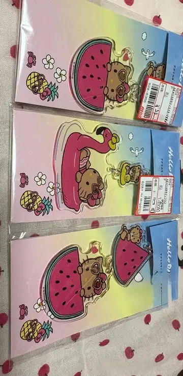 헬로키티 키링 3개 세트