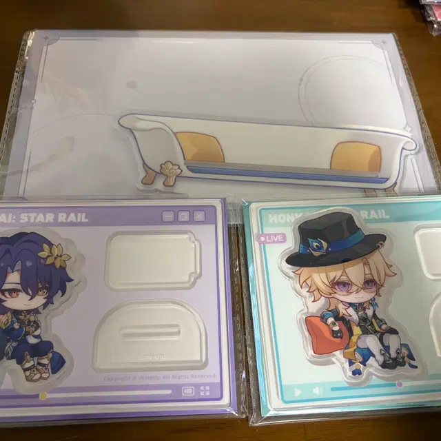 붕괴스타레일 - 미니 아크릴스탠드(욕조, 레이시오, 어벤츄린)