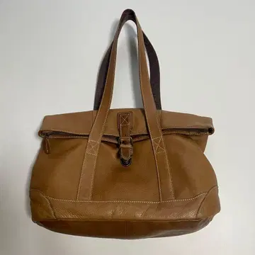 레어 엘엘빈 가죽 토트백 보스턴 카멜