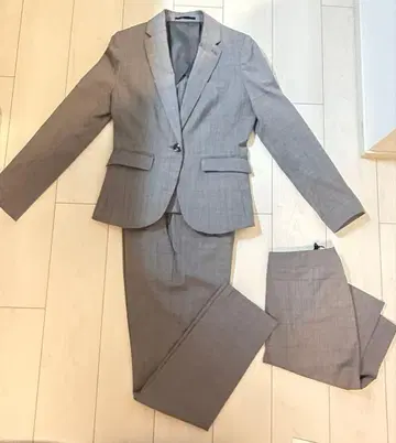 정장 세트 스트레치 워셔블 1버튼 자켓 + 스커트 + 팬츠