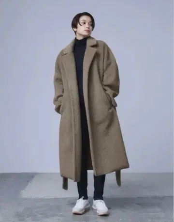 [ 당일 발송 ] 스터링 루어 테디베어 코트 에코 무스탕 브라운