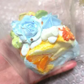 주물주물 꽃 선생님 장미 롤 케이크 오렌지 블루 타바스코 스퀴즈