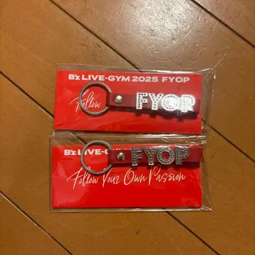 B'z LIVE-GYM 2025 FYOP 키링 빨간색