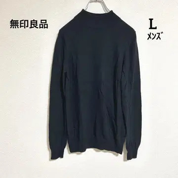 무인양품 MUJI 울 100% 터틀넥 스웨터 단색 심플