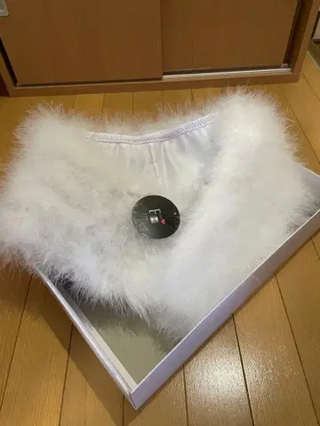 미사용 후리소데 화이트 숄