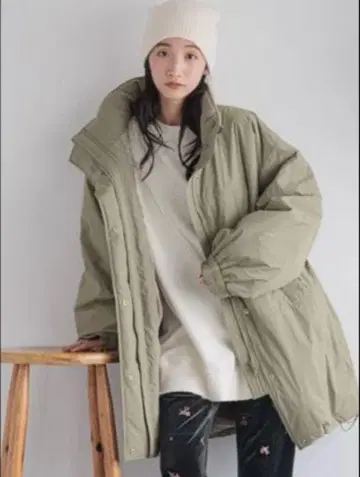 로리즈팜 몬스터 코트 카키