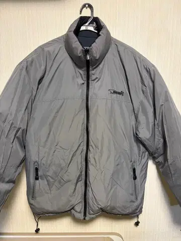 Bear's 다운 자켓 그레이 블랙 리버서블