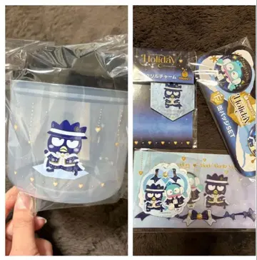 해피 복권 산리오 바츠마루 한교동 D상 캐니스터 기타 총 4점