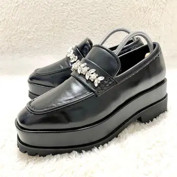 CELFORD 셀포드 라인 비쥬 통굽 로퍼 블랙