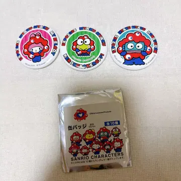 오사카 만박 산리오 캔뱃지 세트