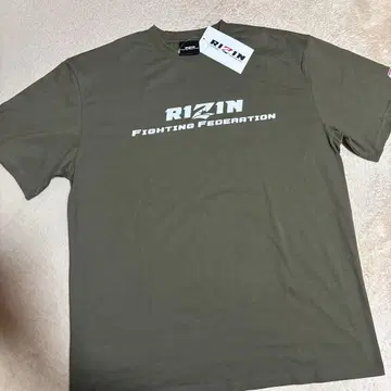 RIZIN T셔츠 카키 3 L 미사용