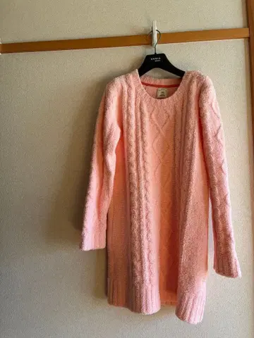 [ gelato pique ] 살몬 핑크 케이블 짜임 룸웨어