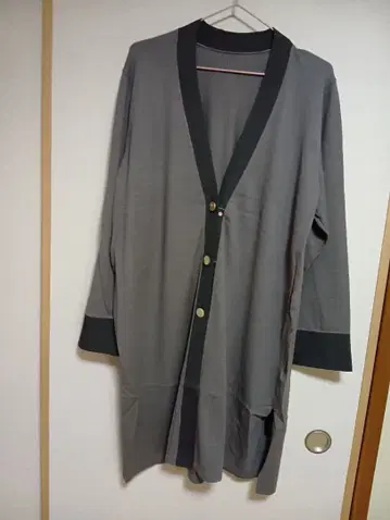 calma 버튼 악센트 롱 니트 가디건