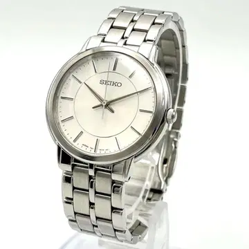 SEIKO 7N01-0BC0 실버 아날로그 남성용 손목시계 새 배터리