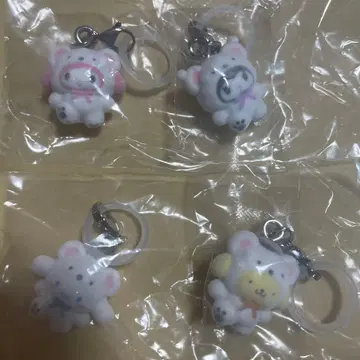 산리오 메지루시 액세서리 후와후와 스노우 4세트