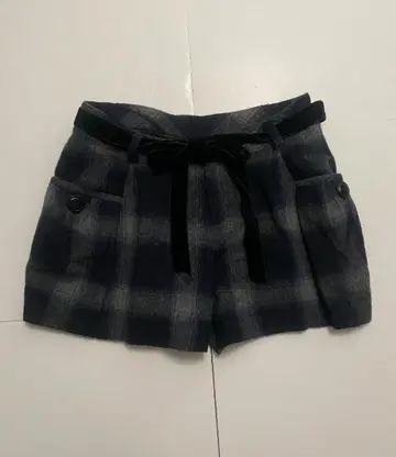 PEYTON PLACE 체크 패턴 숏팬츠