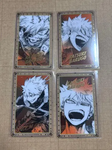 히로아카전 원화전 금박 클리어 카드 바쿠고 카츠키 4종 컴플리트