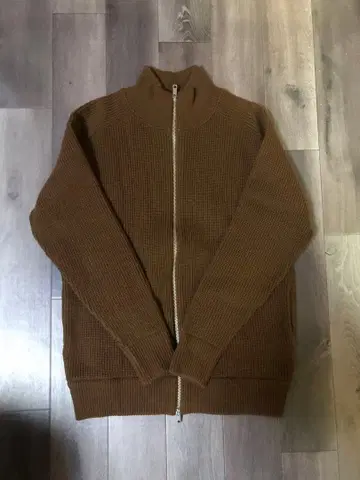 UNITED TOKYO 브라운 집업 니트 사이즈 2