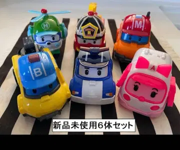 새상품 로보카 폴리 변형 6체 세트 폴리, 로이, 앰버, 헬리, 진