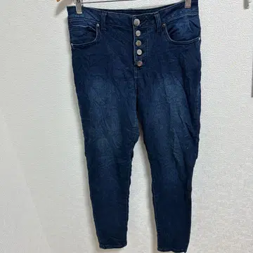 레어 1822 DENIM 다크 블루 스키니 데님