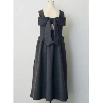 백리본 점프 스커트 플레어 원피스 그레이 Frene 플라네 같은 형태