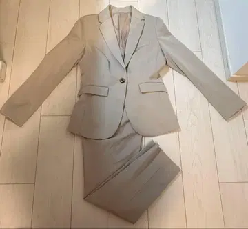 수트 상하의 아르간 오일 1버튼 테이퍼드 재킷 + 테이퍼드 팬츠