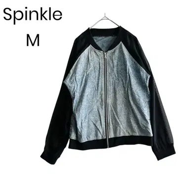 [ Sprinkle ] 블루종 이소재 집업 M 성숙 캐주얼 1438