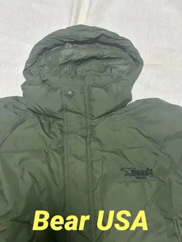 Bear USA Sports 후드 부착 다운 자켓