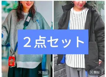 니코앤드 misayo 2세트 밀리 아우터 배색 돌 풀오버 완판템