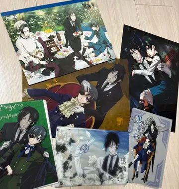 블랙집사 클리어 파일 등 굿즈 6점 묶음 판매