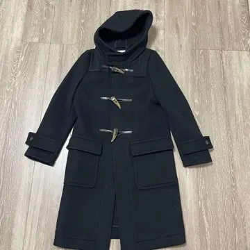 HYKE 블랙 더플 코트 사이즈 2