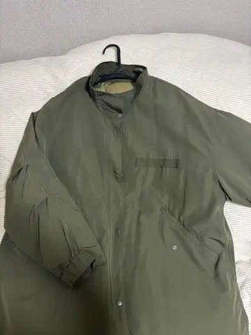 올리브 그린 모즈 코트