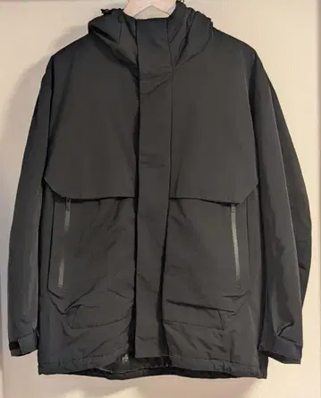 유니클로 +j 하이브리드 다운 오버사이즈 파카 다크 그레이 L