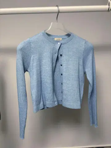 DES PRE'S 숏 가디건 블루 S 사이즈