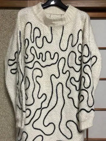 아이보리 롱 니트