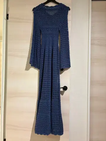 [ RANDEBOO ] 파랑 니트 롱 원피스