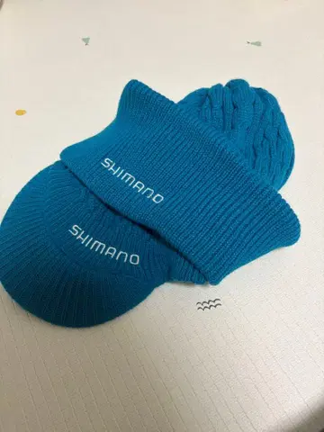 SHIMANO 니트 모자 파랑 캡 니트
