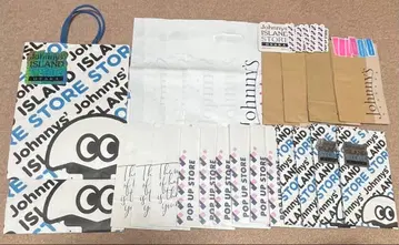 쟈니쇼 ISLANDSTORE POPUPSTORE 쇼핑백 종이 봉투