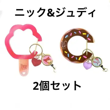 새상품 디즈니 닉&주디 릴 포함 카라비너 2개 세트 주토피아2