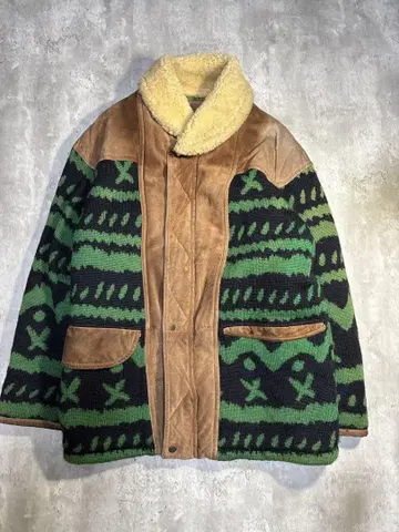 Iceberg 아이스버그 울 코트 보아 빈티지 이탈리아제