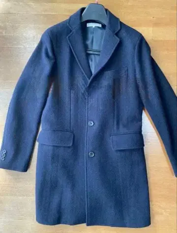 빔즈 x 해리스 트위드 체스터 코트 네이비 M