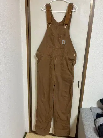 Carhartt 브라운 오버롤