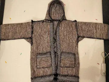 민족 의상 (북아프리카) 후드 부착 자켓