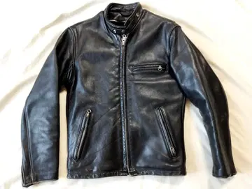 [미국제] schott 라이더 자켓 641 천연 가죽 블랙 USA제