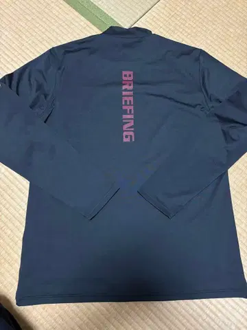 브리핑 모크넥 블랙 긴팔 셔츠 XL