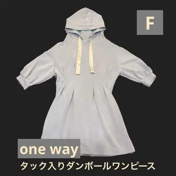 [ one way ] 턱이 들어간 종이상자 원피스