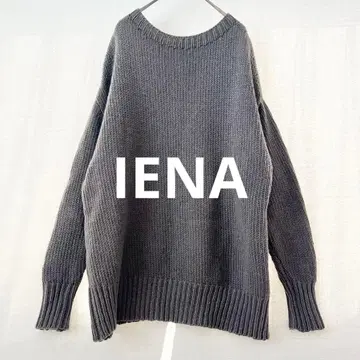 이에나 IENA 울 니트 크루넥 그레이