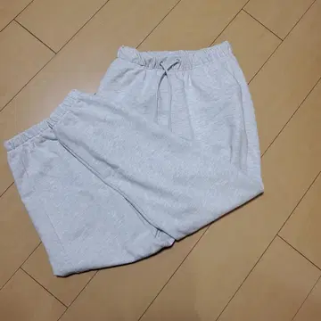 그레이 맨투맨 조거 팬츠